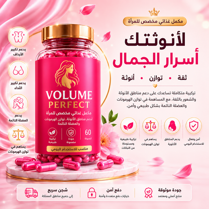 Volume Perfect لدعم امتلاء المناطق الأنثوية وتناسق الجسم